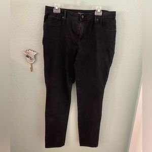 Roz&Ali Black Stretch, Straight Leg, 14 Tall